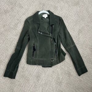Marrakech Olive Green Moto Jacket